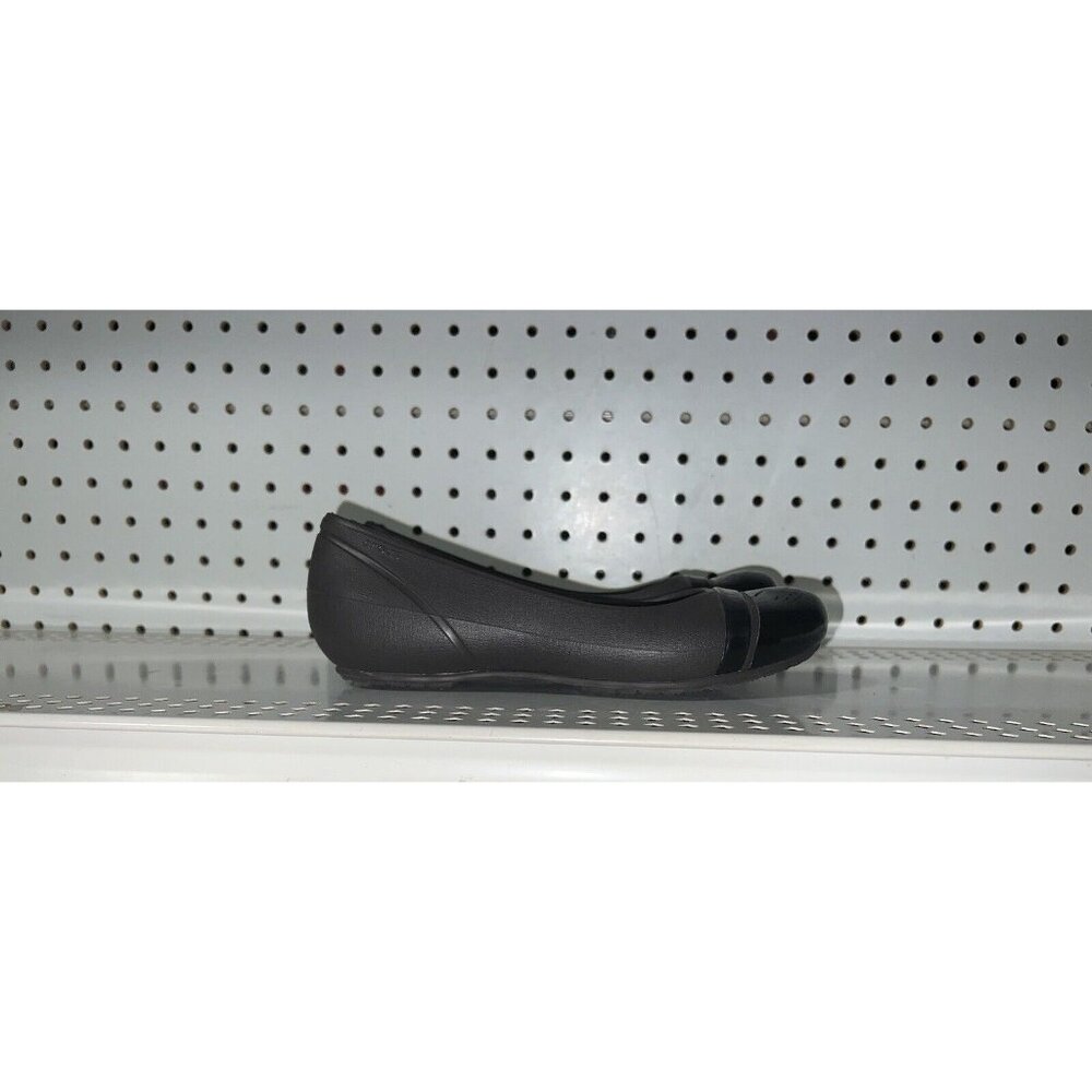 Crocs Womens Rubber Cap Toe Slip On Ballet Flats Size 6 Brown 12300